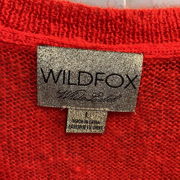 Fun Oversized Bright Red Sweater - Picture 3 of 6